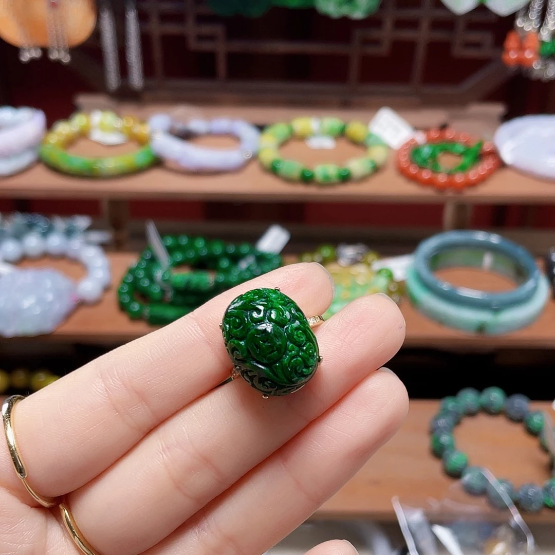 自***画翡翠未镶嵌手链饰品
