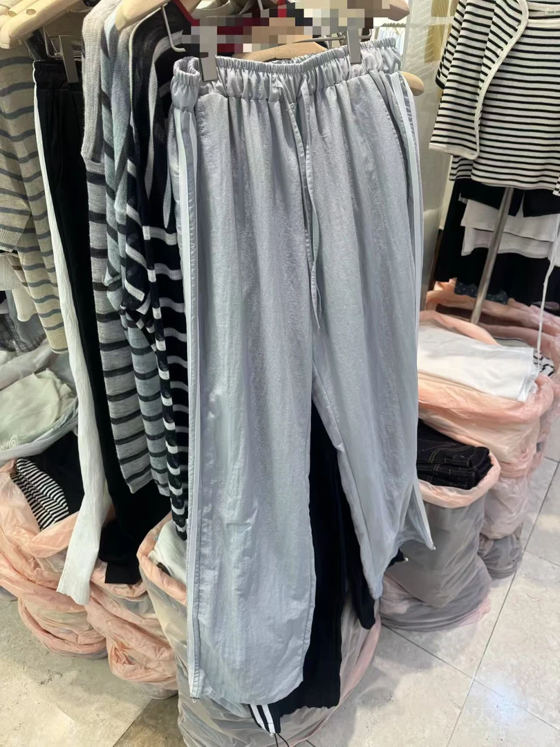 松弛感垂感宽松遮胯阔腿长裤