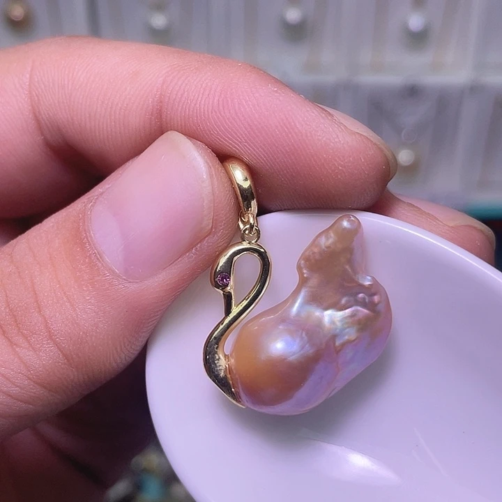 颈饰合金淡水珍珠54