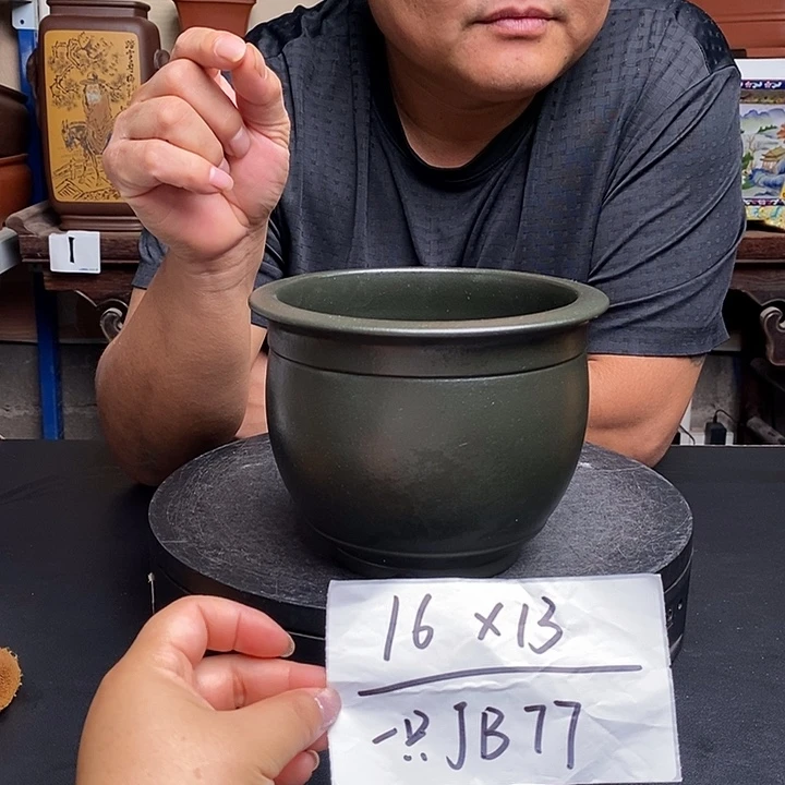 紫砂花盆货号一只JB77