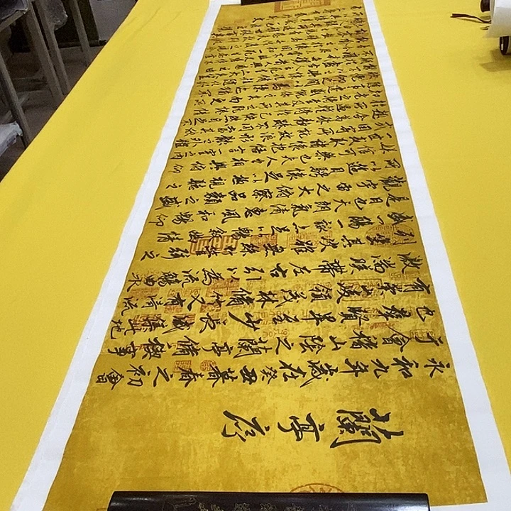 书法兰亭张老师仿古六尺