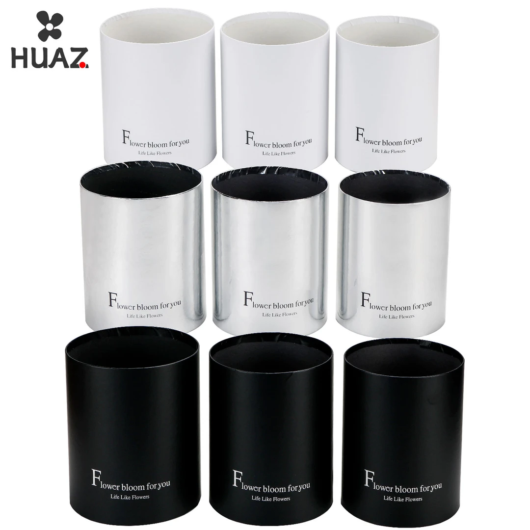 为你绽放花桶圆桶圆形抱抱桶鲜花包装盒花束装饰材料硬纸板花盒