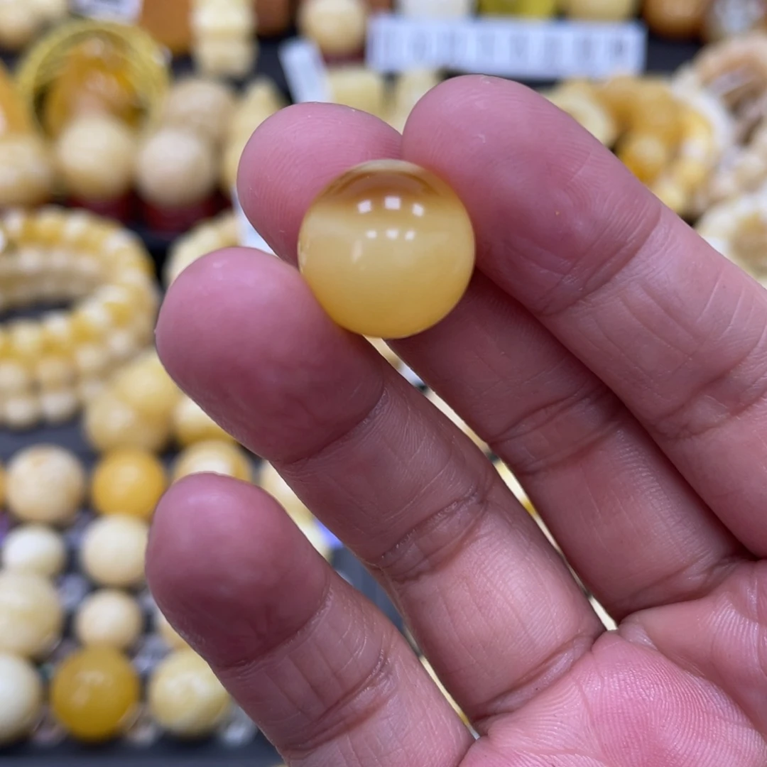 琥珀珠宝奇石未镶嵌15.1mm