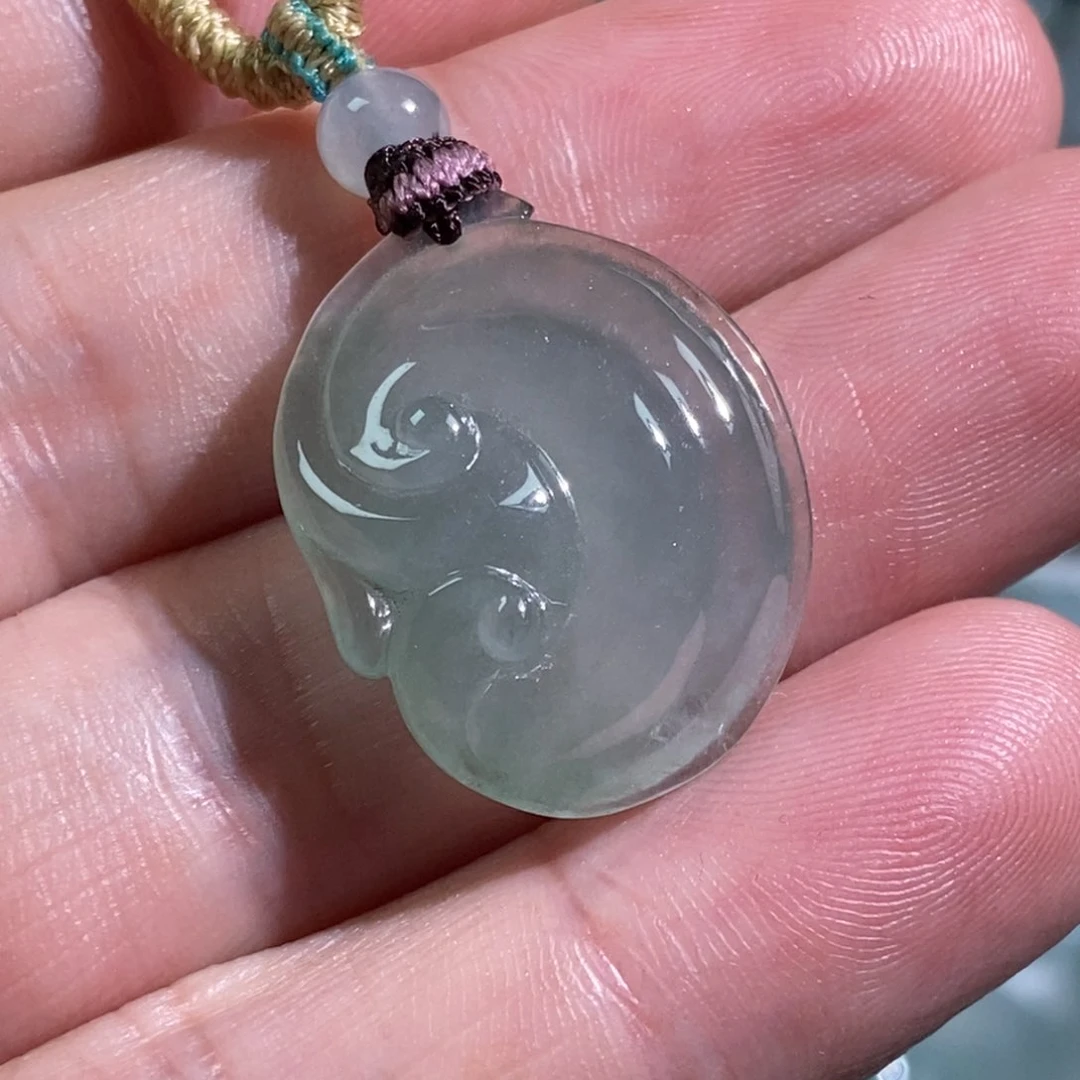 定制翡翠未镶嵌天然翡翠如意