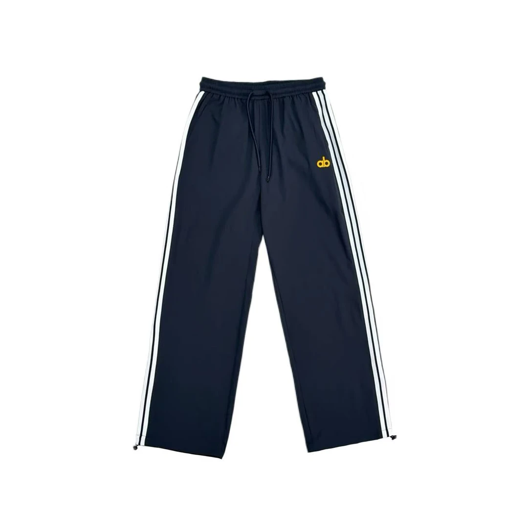 [X]藏蓝色颗粒感侧织带纯色时尚直筒可收脚儿童休闲裤（夏日炎炎）