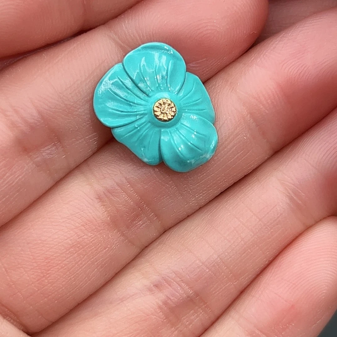 绿松石珠宝奇石未镶嵌