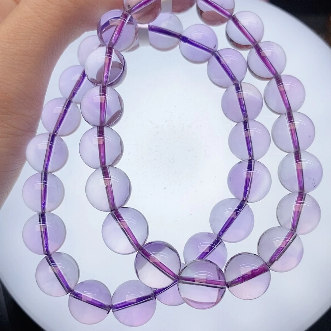 水晶手链未镶嵌29紫水晶10mm多样性发其一