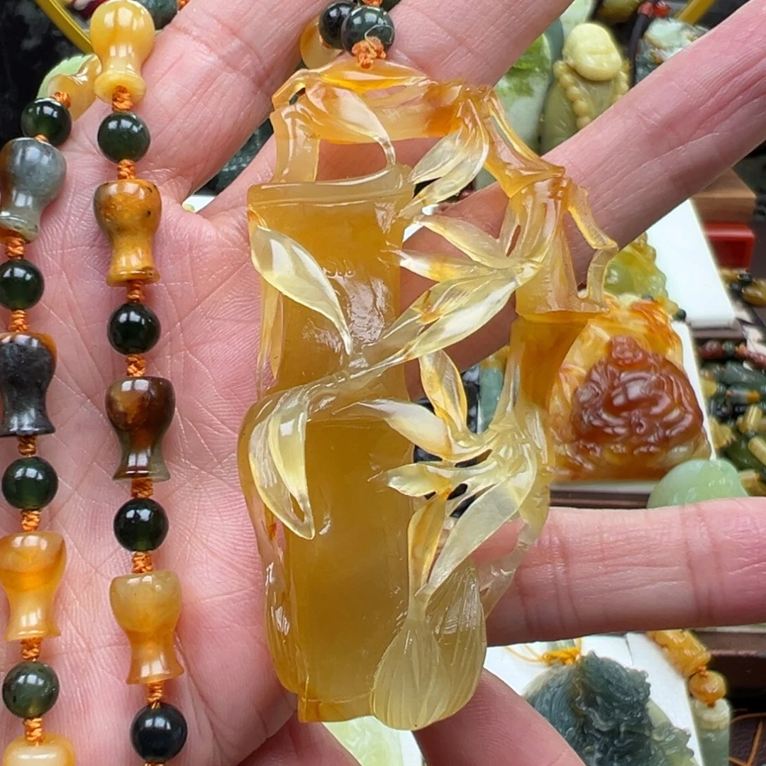 岫玉未镶嵌挂件挂件
