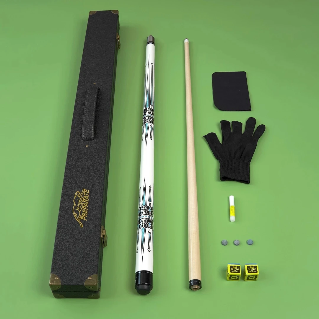 【主播推荐】进口枫木手工烤漆台球杆白旋风