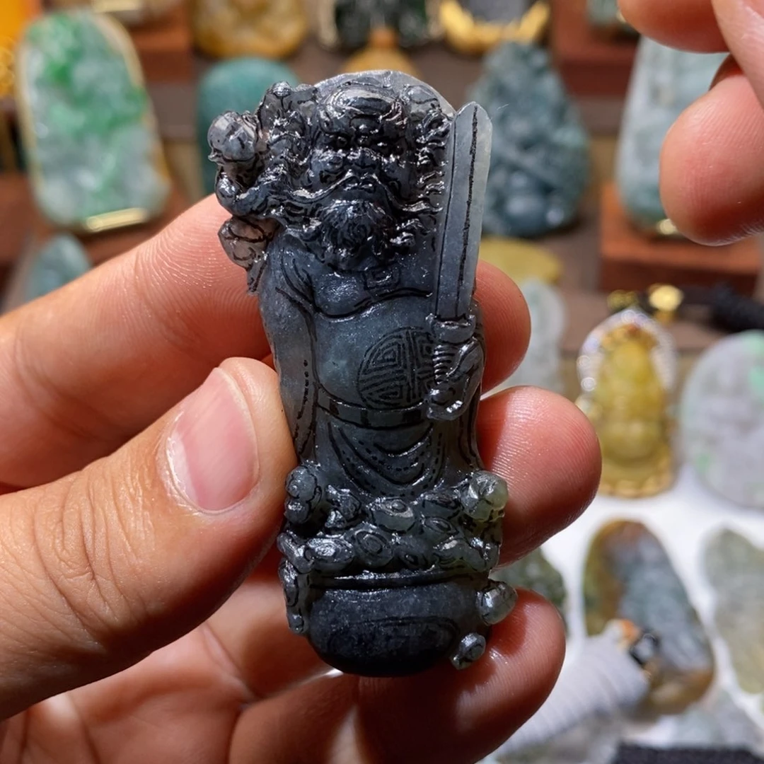 未镶嵌定制翡翠钟馗