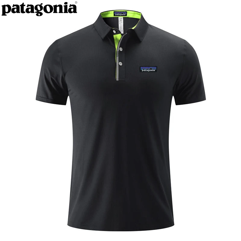 Patagonia/巴塔哥尼亚男士户外运动速干t恤夏季休闲透气弹力短袖