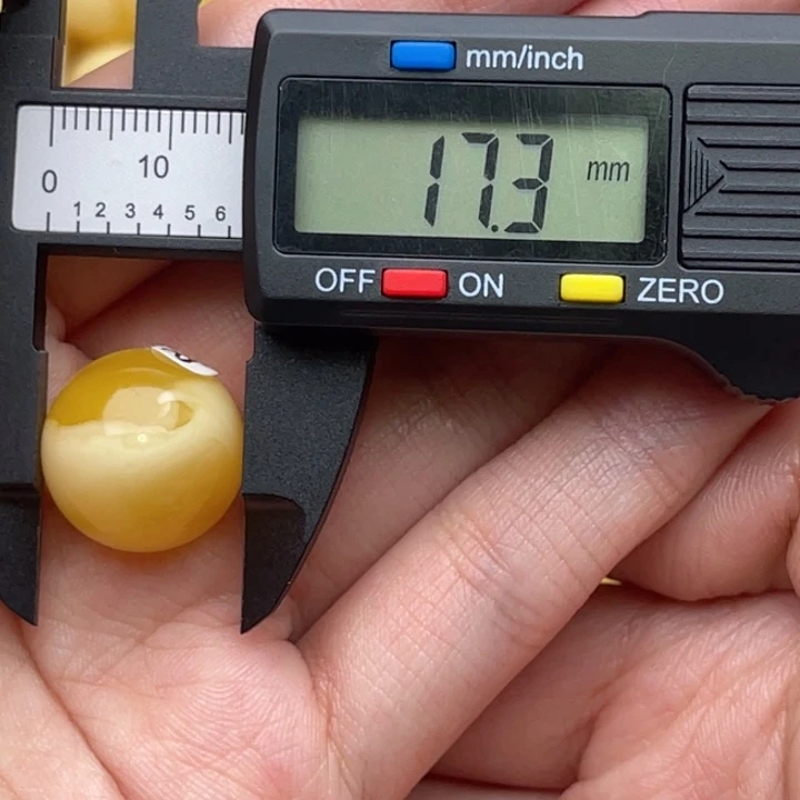 裸石琥珀未镶嵌蜜蜡圆珠微瑕