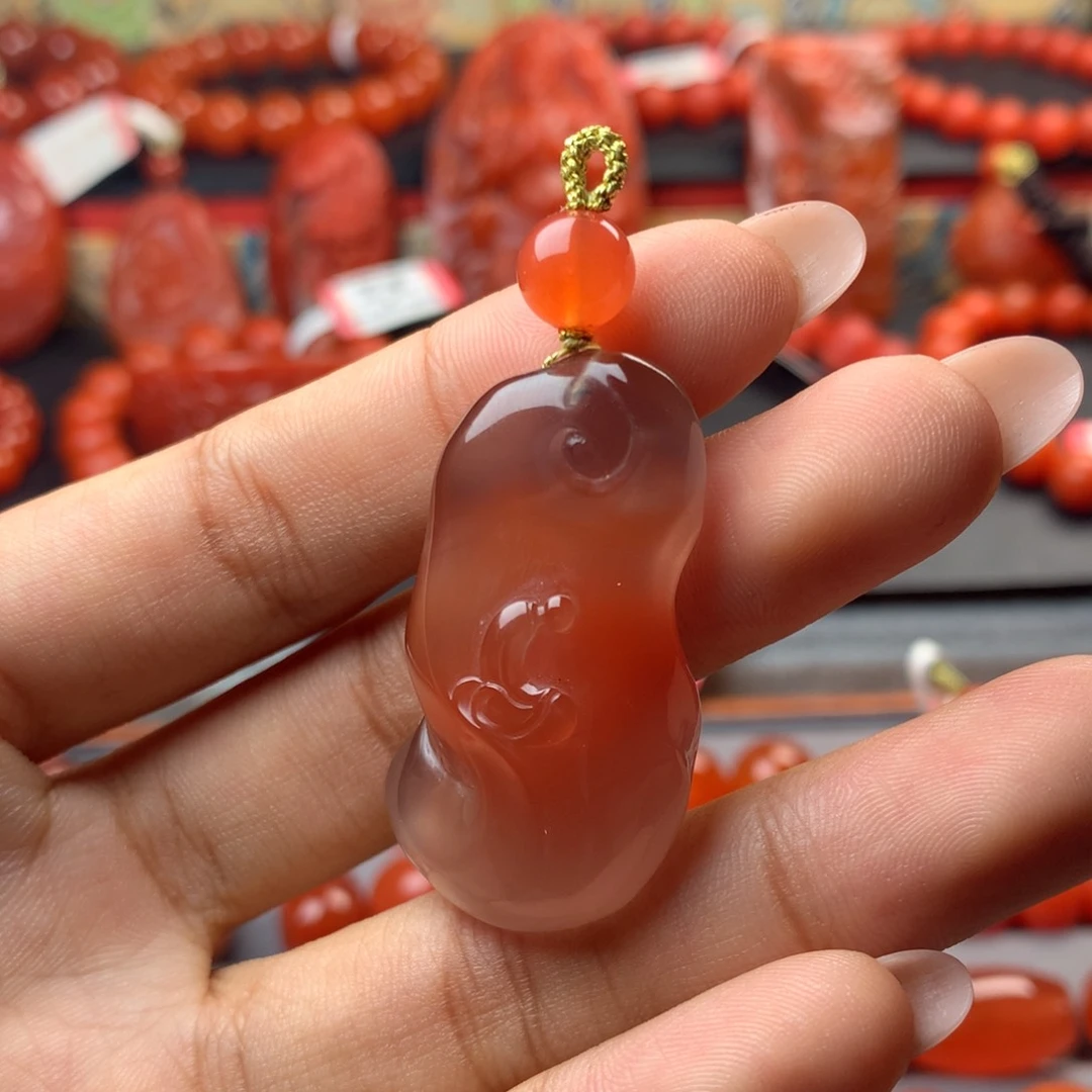 吊坠(不含链)未镶嵌南红玛瑙