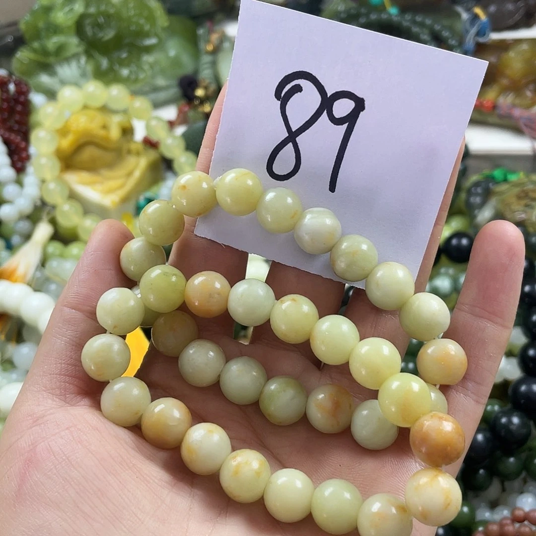 未镶嵌蛇纹石玉手链