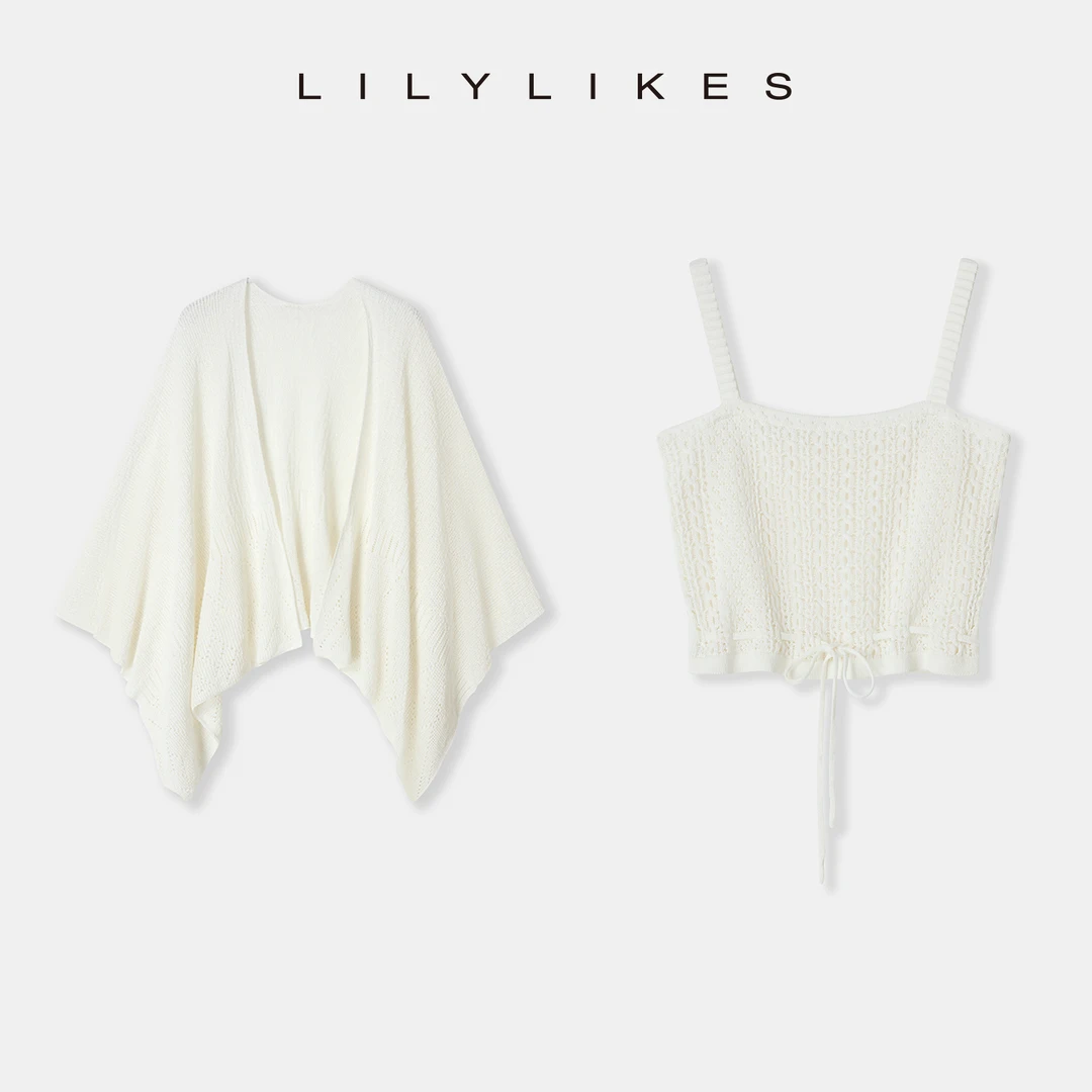 “千金象牙白”夏日呼吸感look～清凉镂空编织和纸纱针织大系列