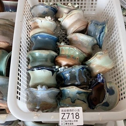 紫砂花盆718微瑕品口径5到5.5左右