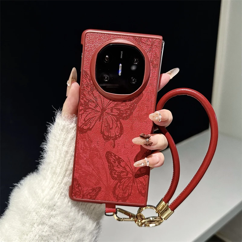 guyo爱心蝴蝶适用于华为matex7折叠手机壳matex6斜挎绳x5/x3發财