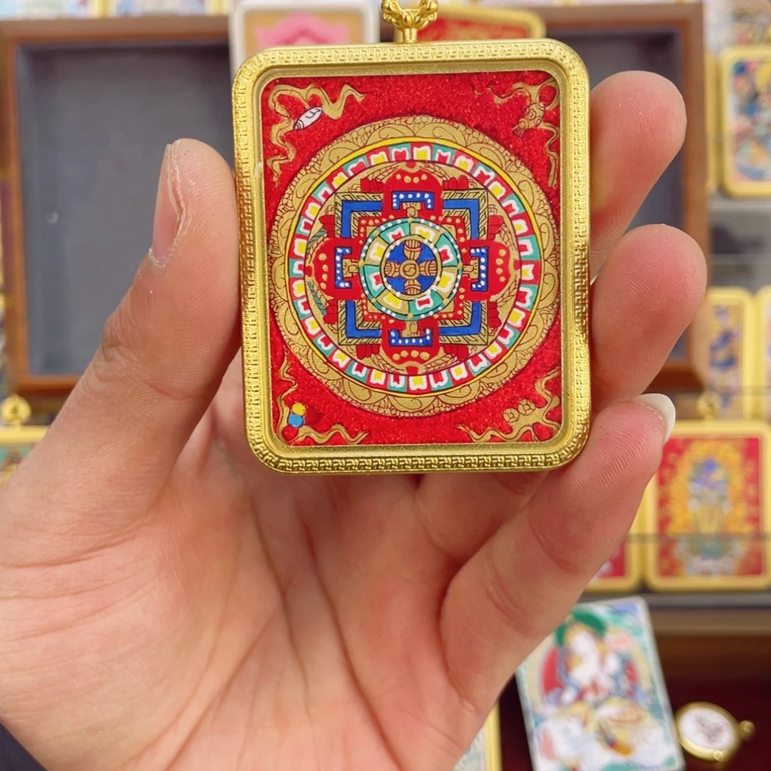 吊坠纯手绘唐卡坦诚