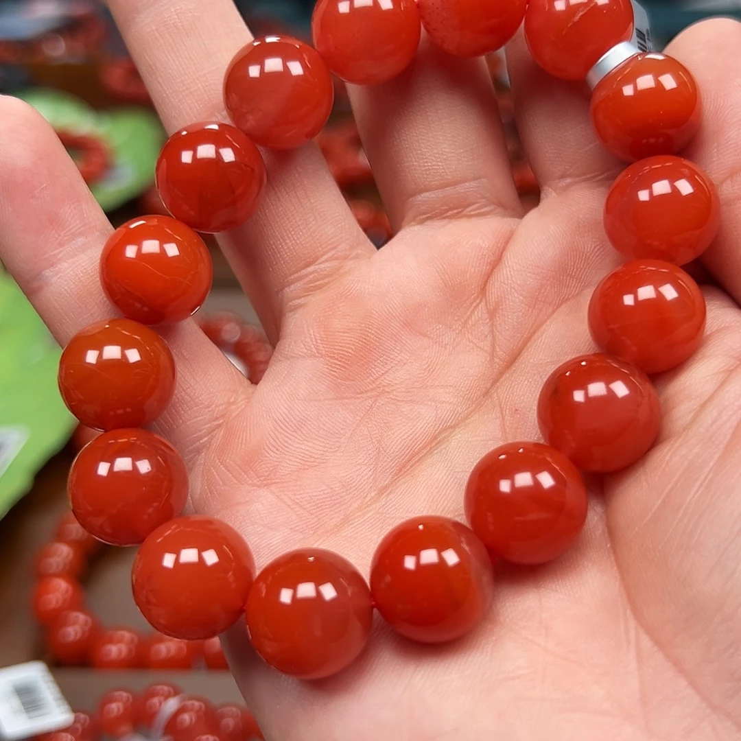 南红玛瑙未镶嵌手链