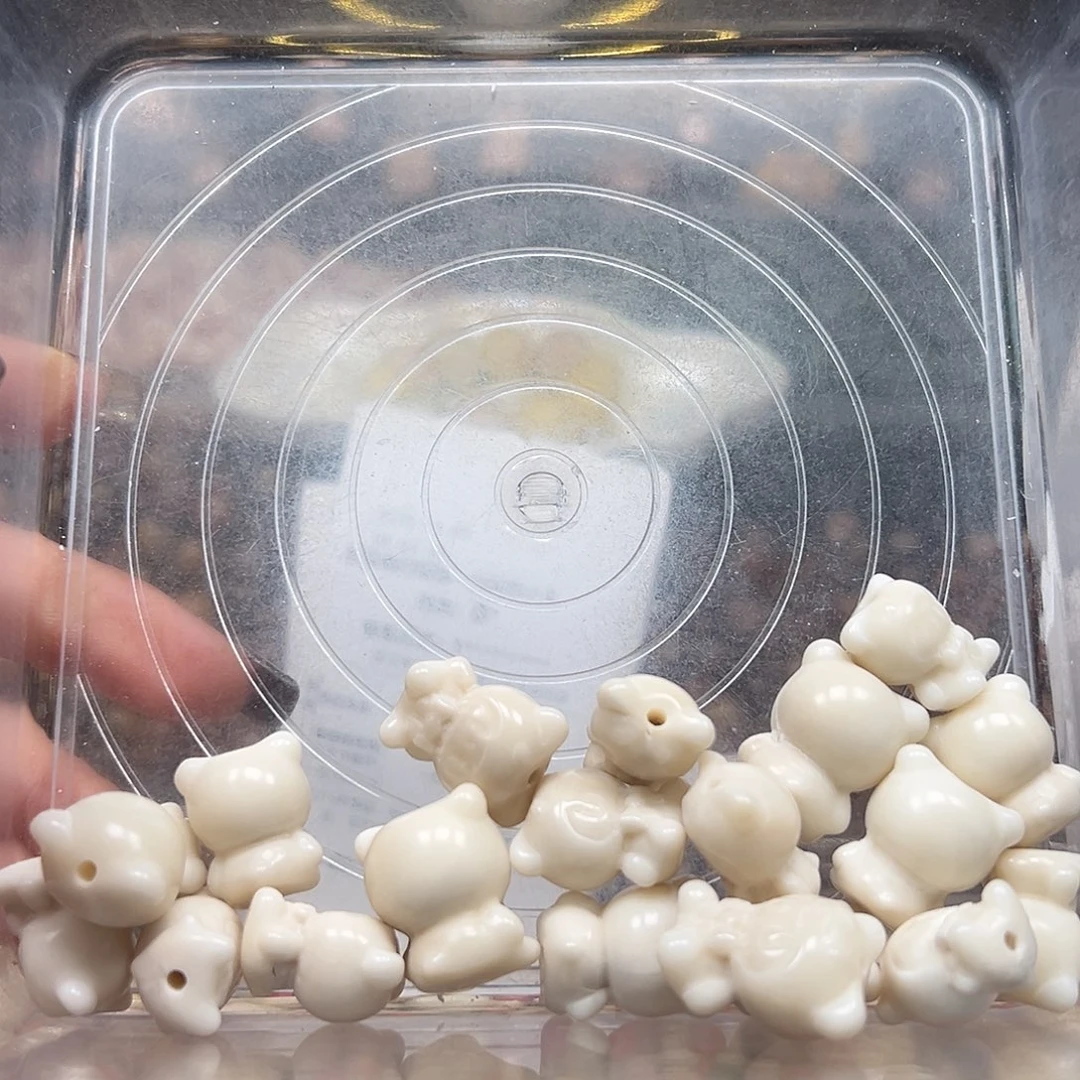 手串菩提根/象牙果瑕疵拉布布19颗表面孔道有裂