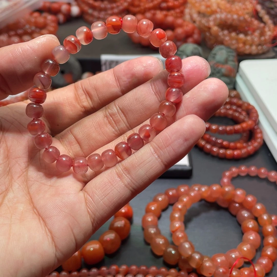 南红玛瑙手链未镶嵌