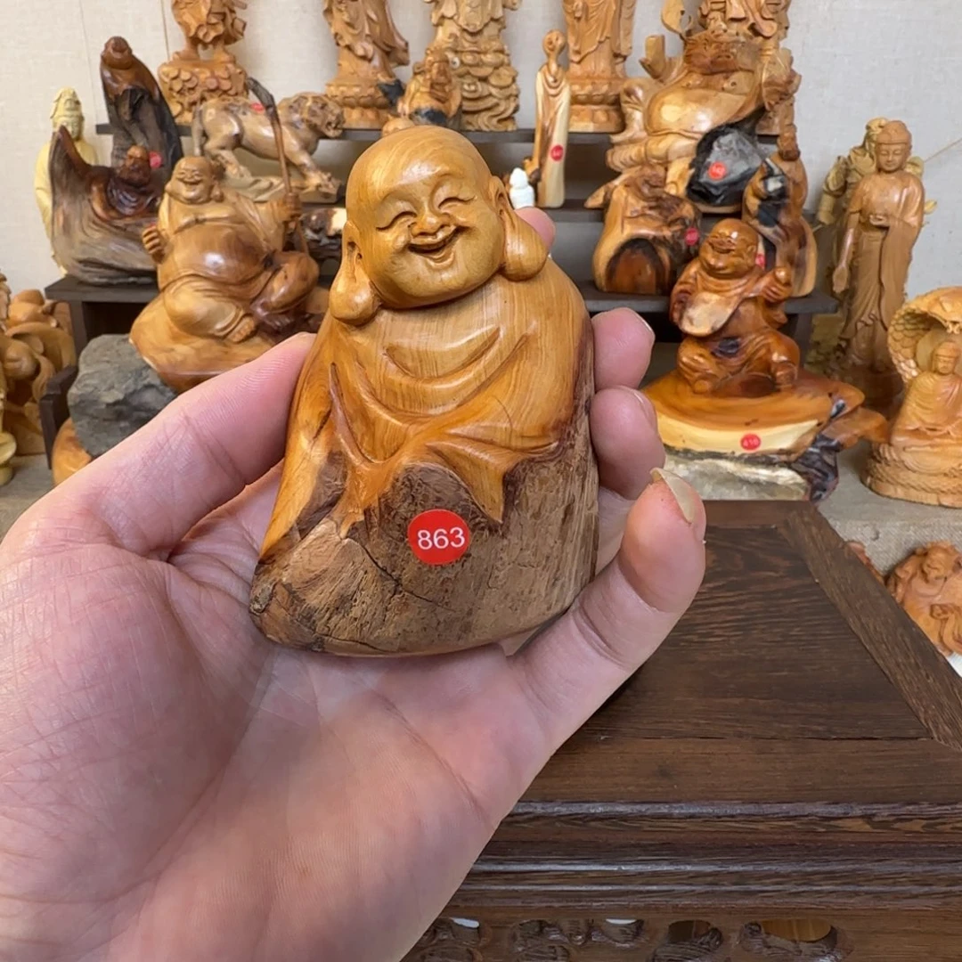 崖柏小木匠艺雕一物一拍