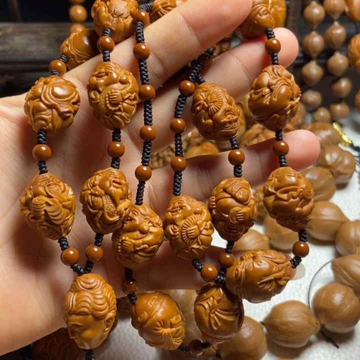 【闪购商品】橄榄核手串/手链财神脖挂