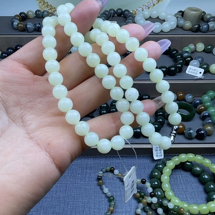 和田玉未镶嵌手链