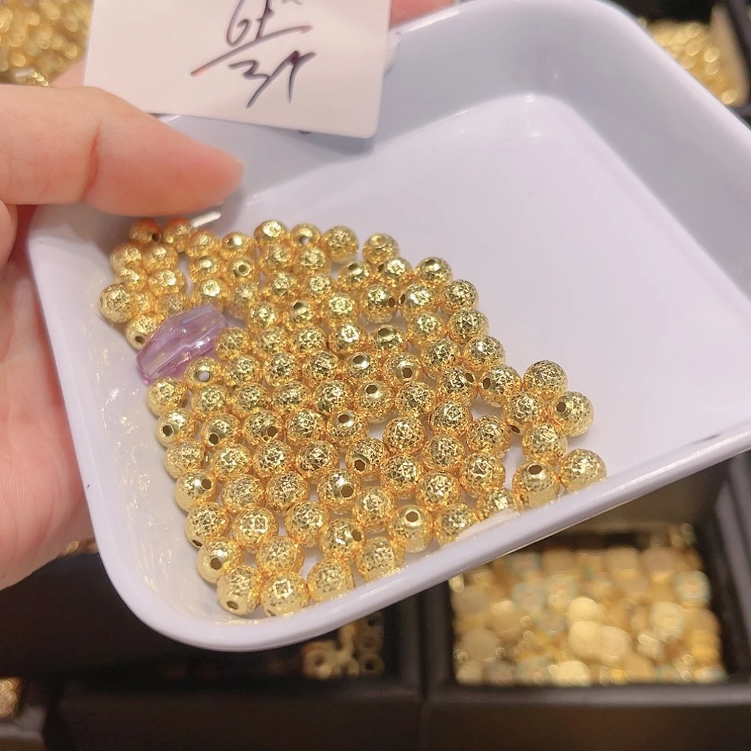 水晶珠宝半成品银S925镀金镶嵌21