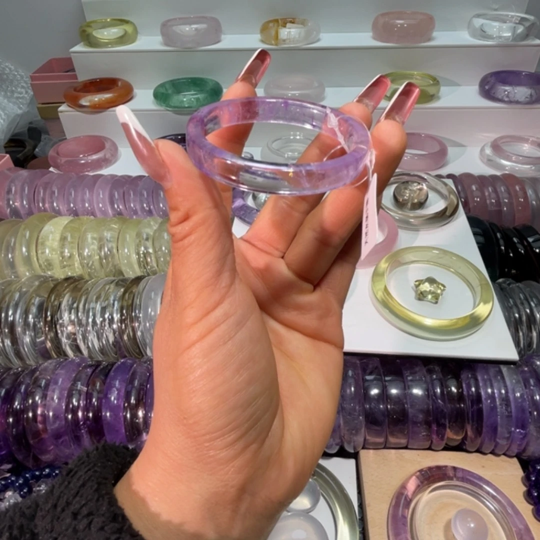 水晶未镶嵌手镯手镯51圈口16号