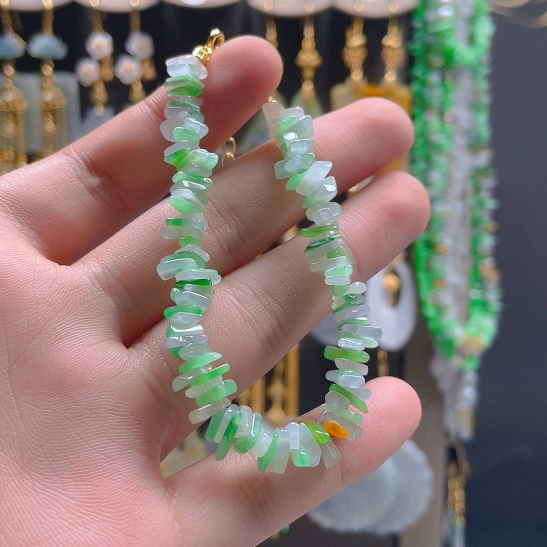 翡翠未镶嵌耳饰翡翠