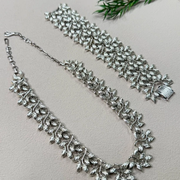 铜合金项链 【六六中古】孤品复古项链套装te3038链长43手围15.5