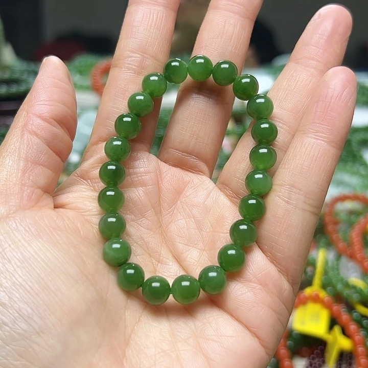 和田玉（碧玉）未镶嵌手链