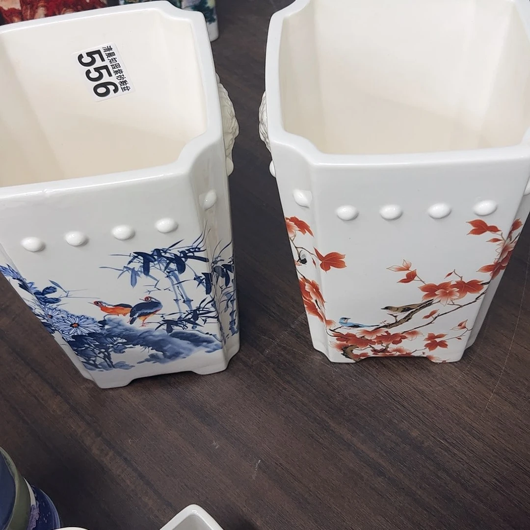 紫砂花盆穰**家556号瑕疵2个15/22.5cm