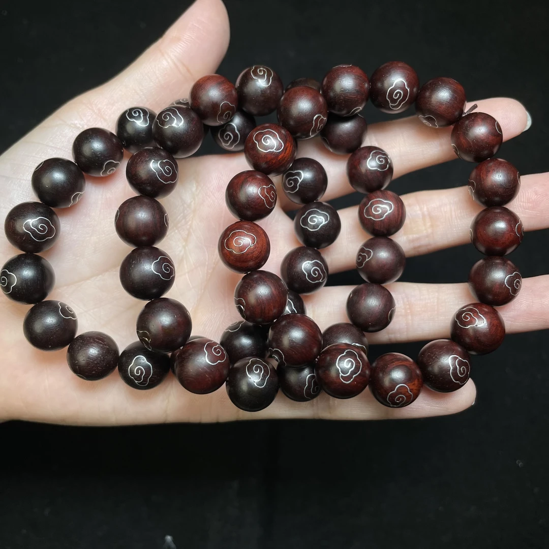 菲菲珠宝好*小叶紫檀单圈-圆珠手串约12mm-多样性发一