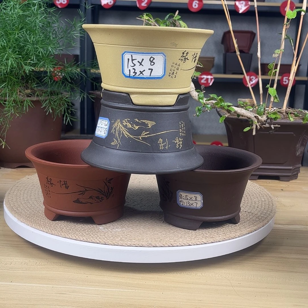 紫砂花盆紫砂花盆