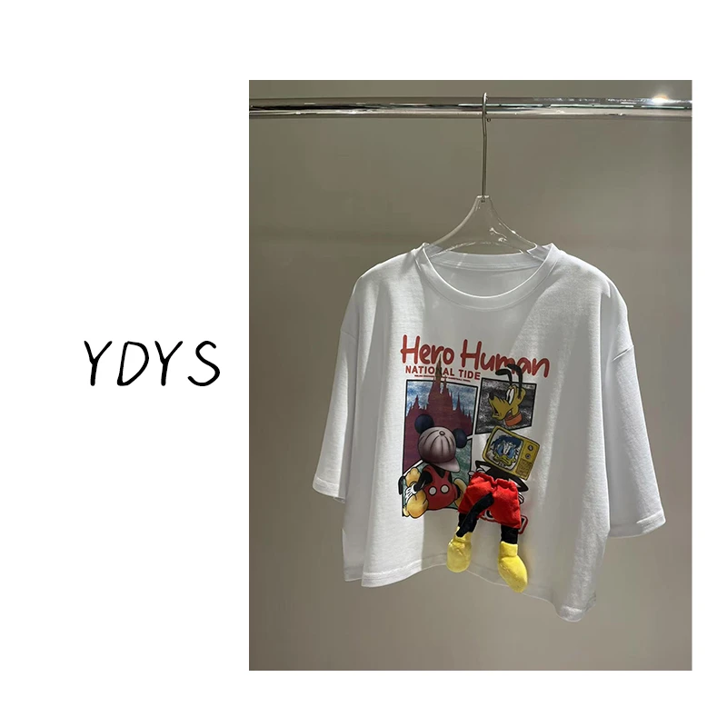 【YDYS】25K00291 2025新款时尚气质小众T恤