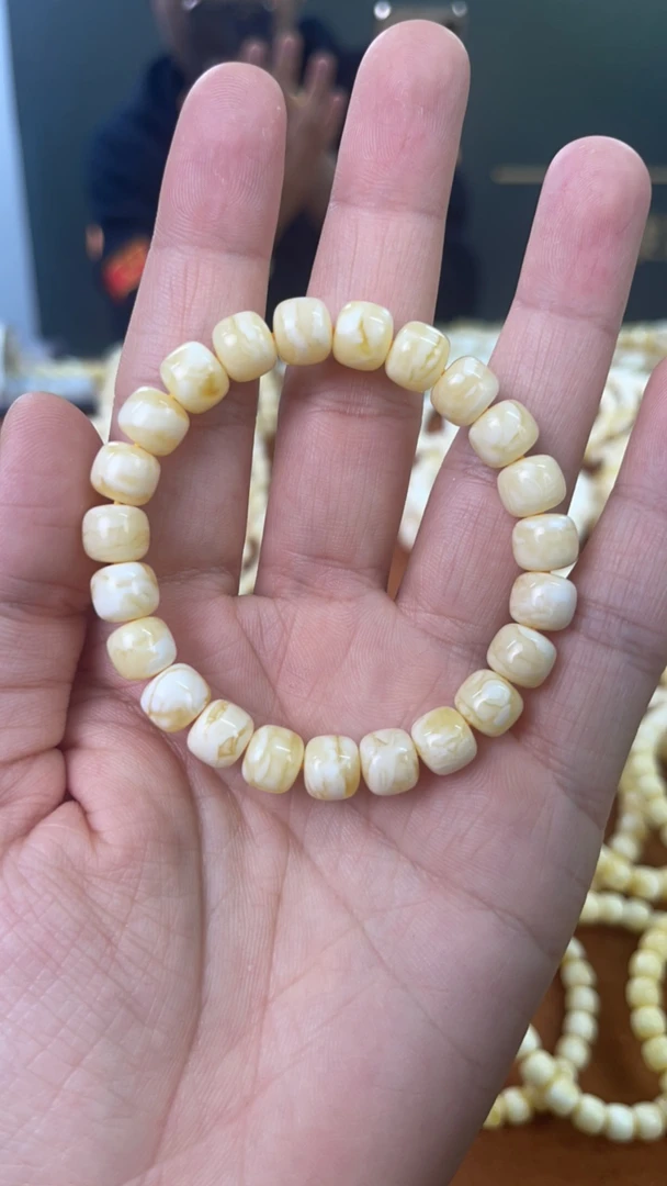 俄料白花蜡老邢手串