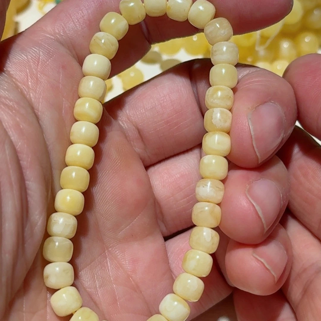 蜜蜡手串未镶嵌琥珀蜜蜡手串6.5mm