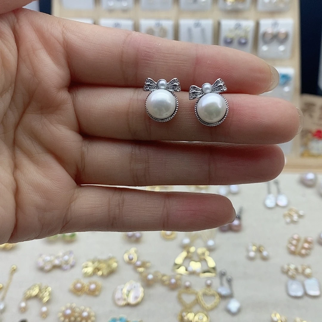 未镶嵌耳饰淡水珍珠