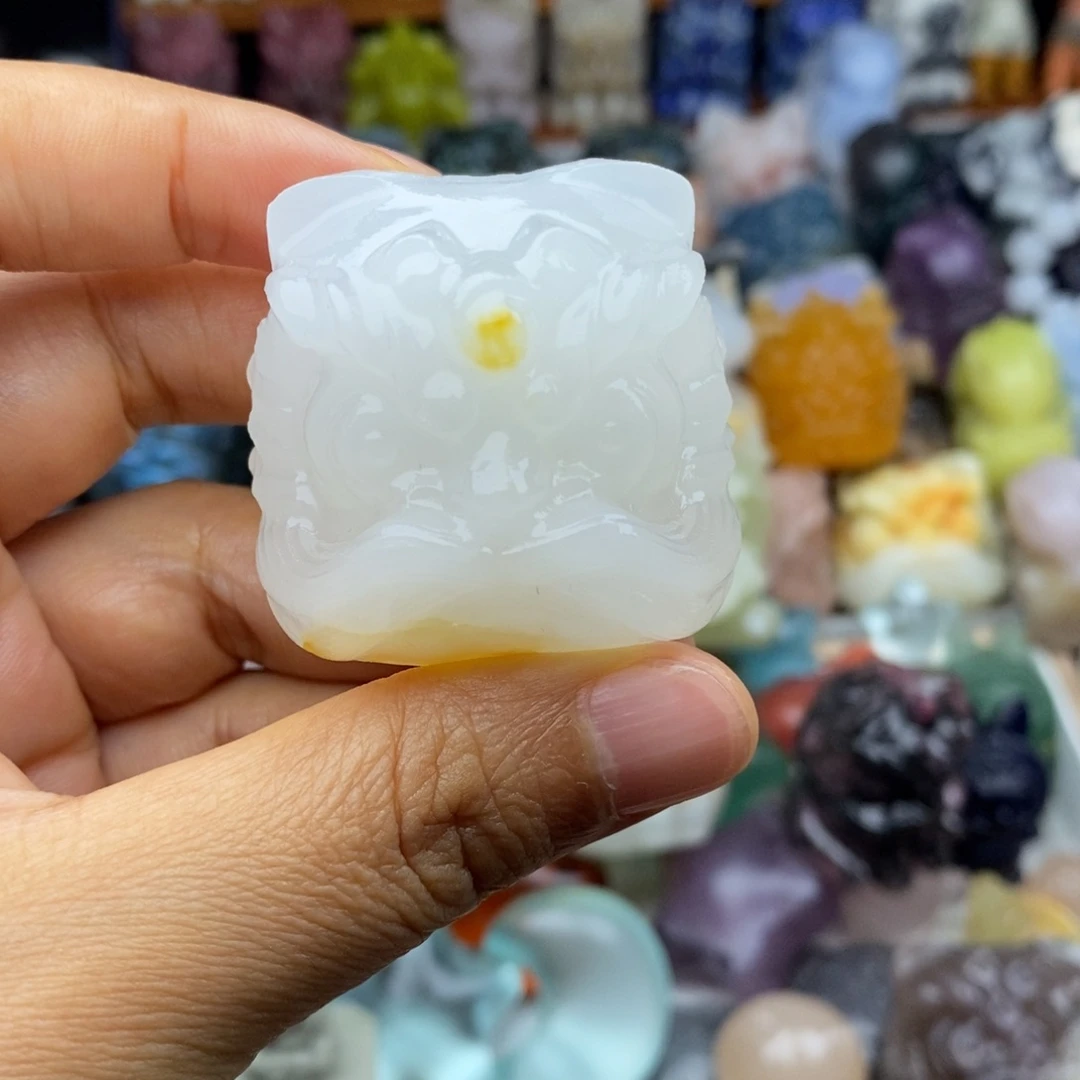 石材手把件 摆件 挂件12
