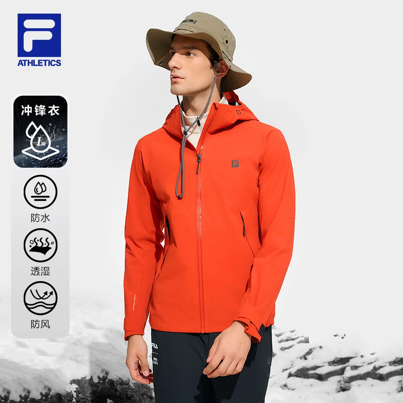 Fila/斐乐男子【防水透湿连帽冲锋衣】BBC联名户外外套A11M447704F