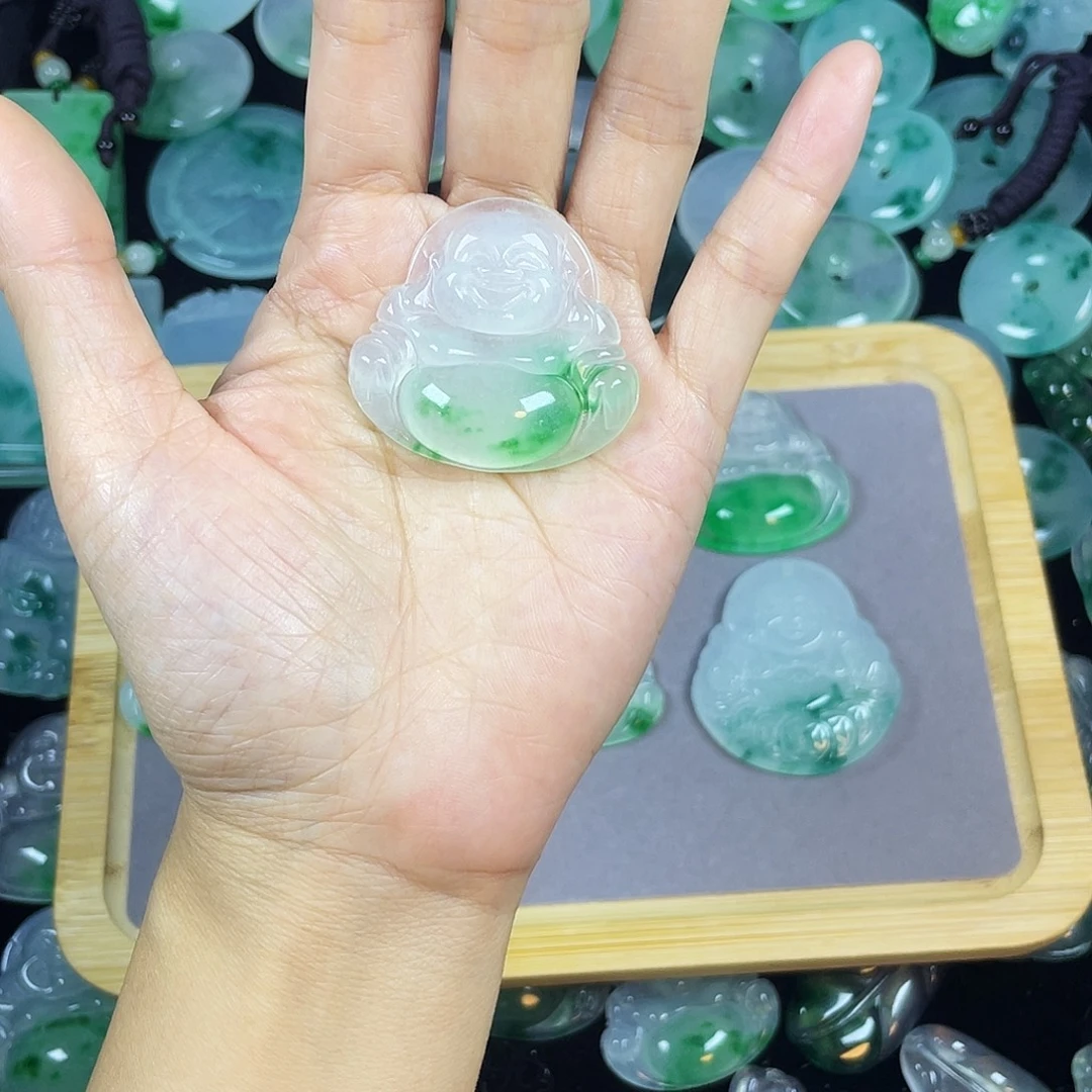 (***)翡翠未镶嵌颈饰吊坠