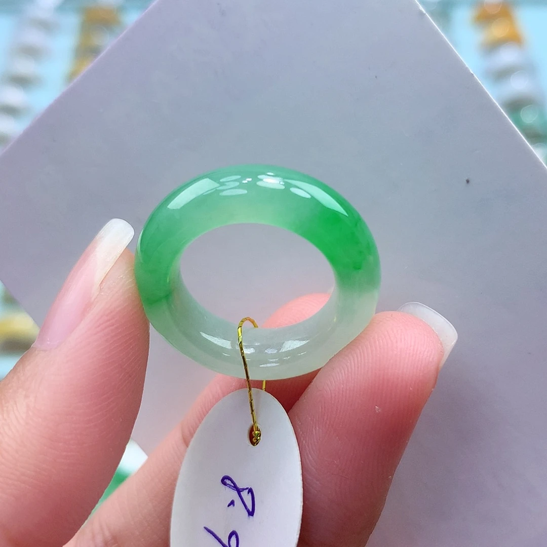 未镶嵌戒指翡翠89圈