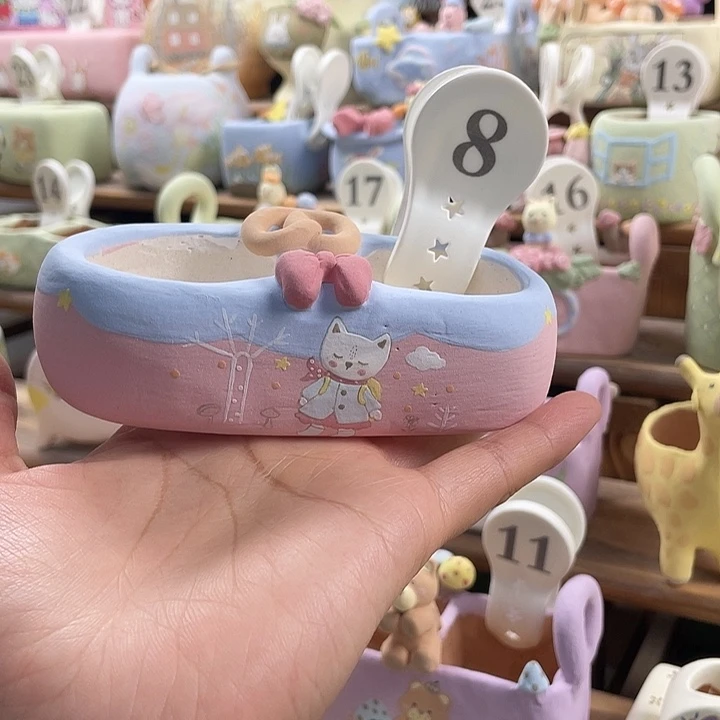 8…..手工手绘花盆