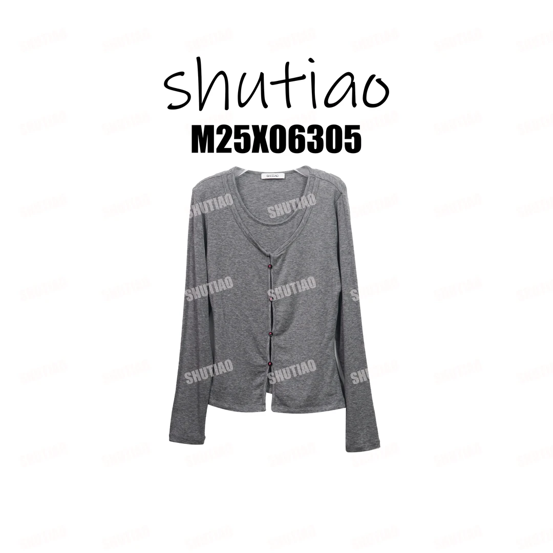 【SHUTIAO】2025冬季：新款小众设计款两件套M25X06305