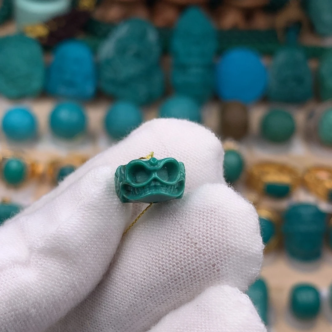 未镶嵌绿松石珠宝奇石12mm