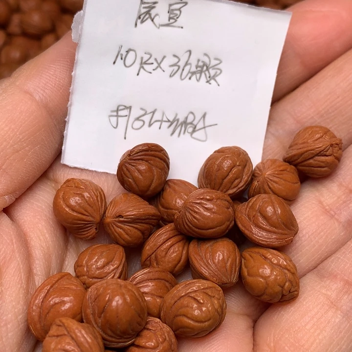 辰***宣野生龙纹桃核小龙纹