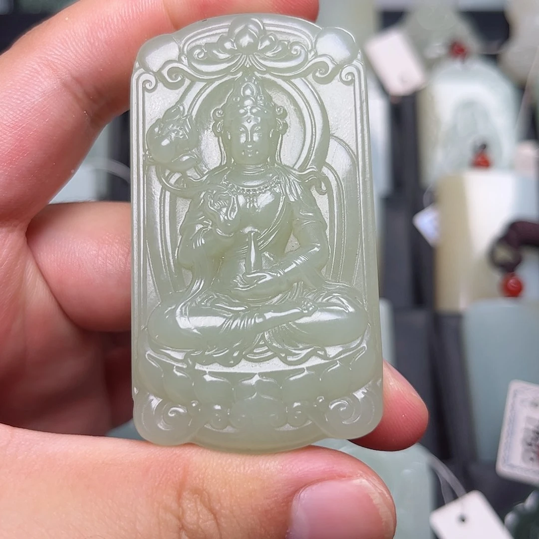 和田玉未镶嵌挂件