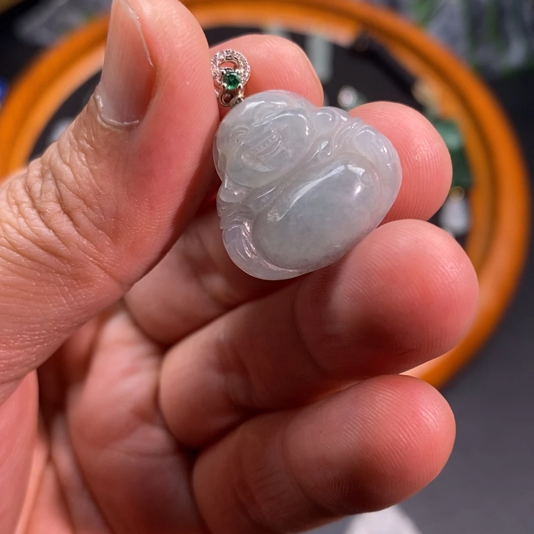 翡翠合金颈饰天然